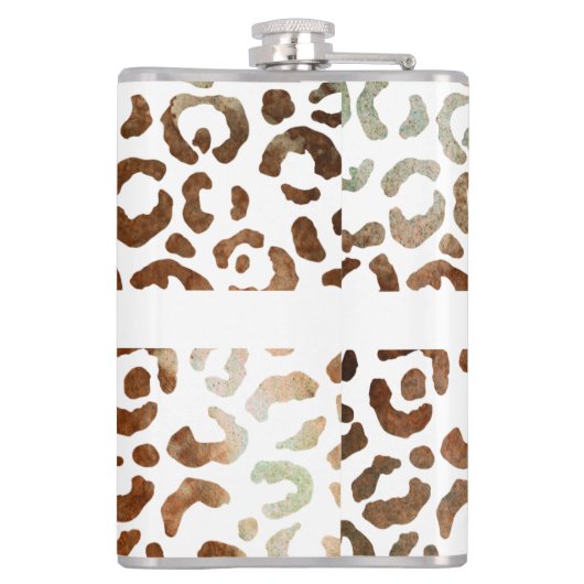 50 en Fabulous Cheetah Print Abstract Heupfles (Achterkant)