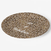 50 en Fabulous Cheetah Print Papieren Bordje (Gekanteld)