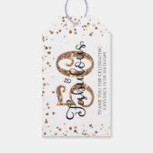 50 EN FABULOUS Copper Gold Hartelijk dank Cadeaulabel (Achterkant)
