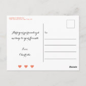 50 en Fabulous Coral 50th Verjaardag Uitnodiging (Achterkant)