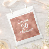 50 en Fabulous Custom Birthday Bedankzakje (Geknipt)