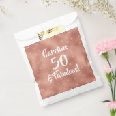 50 en Fabulous Custom Birthday Bedankzakje (Gezegeld)