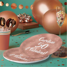 50 en Fabulous Custom Birthday Papieren Bordje