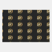 50 en Fabulous Custom Wrapping Paper (Voorkant 3)