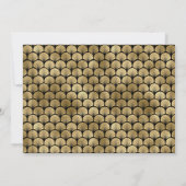 50 en Fabulous Deco Black 50ste Verjaardagsfeest Kaart (Achterkant)