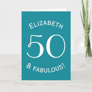 50 en Fabulous Eenvoudige Stijl Aangepaste Kleur A Kaart