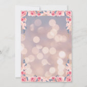 50 en Fabulous Elegant 50e Verjaardagsfeest Kaart (Achterkant)