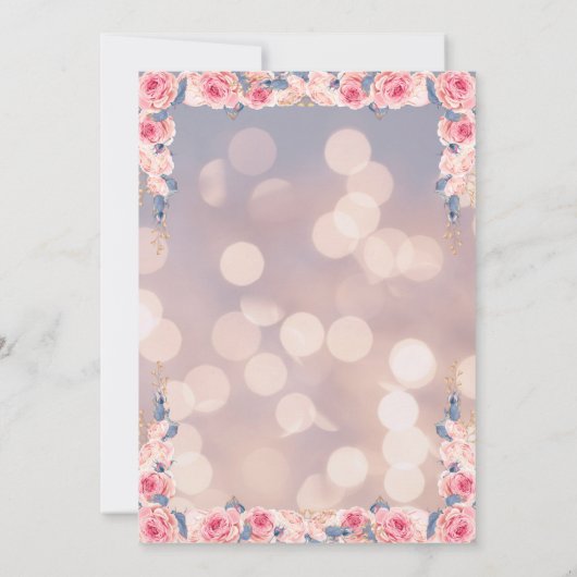 50 en Fabulous Elegant 50e Verjaardagsfeest Kaart (Achterkant)