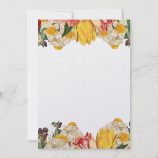 50 en Fabulous Elegant Birthday Party Kaart (Achterkant)