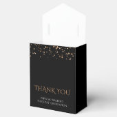 50 EN FABULOUS Elegant Black Gold Hartelijk dank Bedankdoosjes (Geopend)