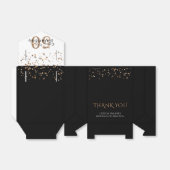 50 EN FABULOUS Elegant Black Gold Hartelijk dank Bedankdoosjes (Uitgevouwen)