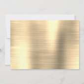 50 en Fabulous Elegant Gold Foto Kaart (Achterkant)