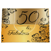 50 en Fabulous Elegant Groot Cadeauzakje (Voorkant)