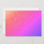 50 en Fabulous Elegant Pink Glitter Foto Kaart (Achterkant)