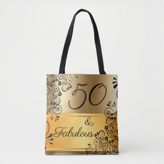 50 en Fabulous Elegant Tote Bag (Voorkant)