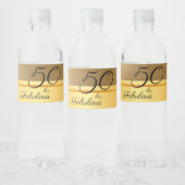 50 en Fabulous Elegant Waterfles Etiket (Flessen)