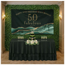 50 en Fabulous Emerald Green Agate 50th Birthday