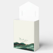 50 en Fabulous Emerald Green Gold Agaat Dank u Bedankdoosjes (Geopend)