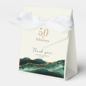 50 en Fabulous Emerald Green Gold Agaat Dank u Bedankdoosjes (Voorkant Zijde)