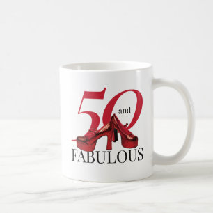 50 en Fabulous Fiftieth Birthday Surprise Koffiemok