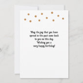 50 en Fabulous Foliage 50th Birthday Foto Kaart (Achterkant)