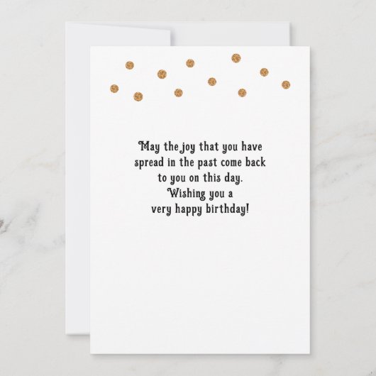 50 en Fabulous Foliage 50th Birthday Foto Kaart (Achterkant)