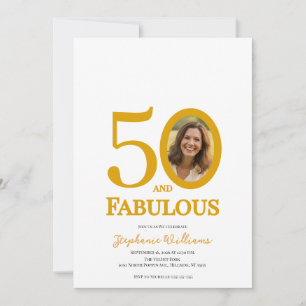 50 en Fabulous Foto 50ste verpartij Kaart