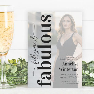 50 en Fabulous Foto 50ste verpartij Kaart