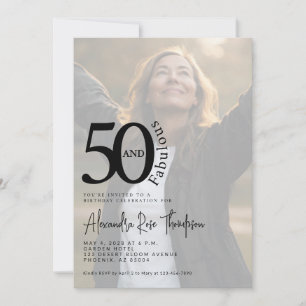 50 en Fabulous Foto 50ste verpartij Kaart