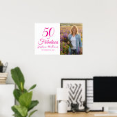 50 en Fabulous Foto 50ste verpartij Poster (Thuiskantoor)