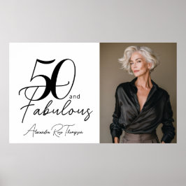 50 en Fabulous Foto 50ste verpartij Poster