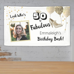 50 En Fabulous Foto Vet Zwart Verjaardag Spandoek