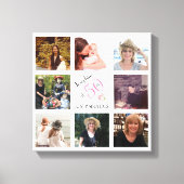 50 en Fabulous Fotocollage Keepsake Canvas Afdruk (Voorkant)