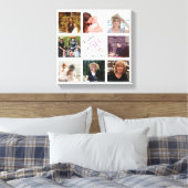 50 en Fabulous Fotocollage Keepsake Canvas Afdruk (Insitu (Slaapkamer))