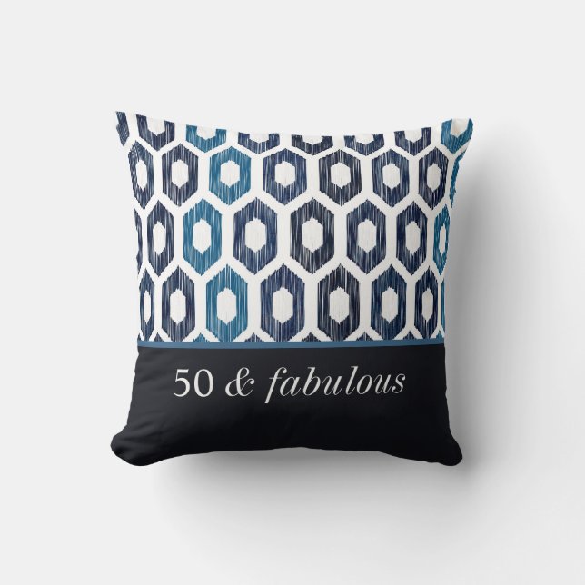 50 en Fabulous Geometrisch Abstract Patroon Kussen (Voorkant)