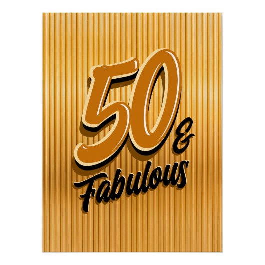 50 en Fabulous Glanzende Poster (Voorkant)