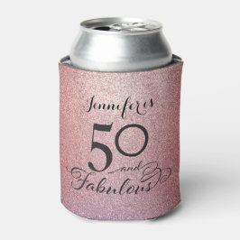 50 en Fabulous Glitter Birthday Koelbox Blikjeskoeler