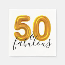 50. en Fabulous Gold Birthday Party