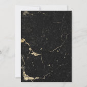 50 en Fabulous Gold Black Marble Kaart (Achterkant)