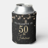 50 en Fabulous Gold Black Marble Mason Jar Lights Blikjeskoeler (Blikje Voorkant)