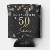 50 en Fabulous Gold Black Marble Mason Jar Lights Blikjeskoeler (Achterkant)