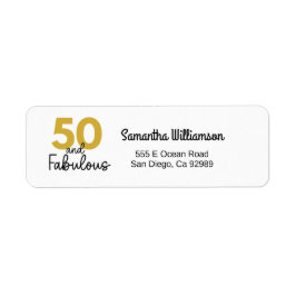 50 en Fabulous Gold en Black Label