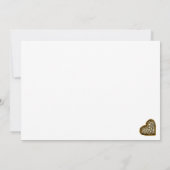 50 en Fabulous Gold Foil Leopard Print Kaart (Achterkant)