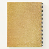 50- en Fabulous Gold-gepersonaliseerde Birthday Gu Notitieboek (Achterkant)