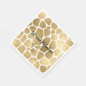 50 en Fabulous Gold Giraffe - Abstract afdrukken Servet (Hoek)
