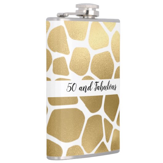 50 en Fabulous Gold Giraffe Heupfles (Rechts)
