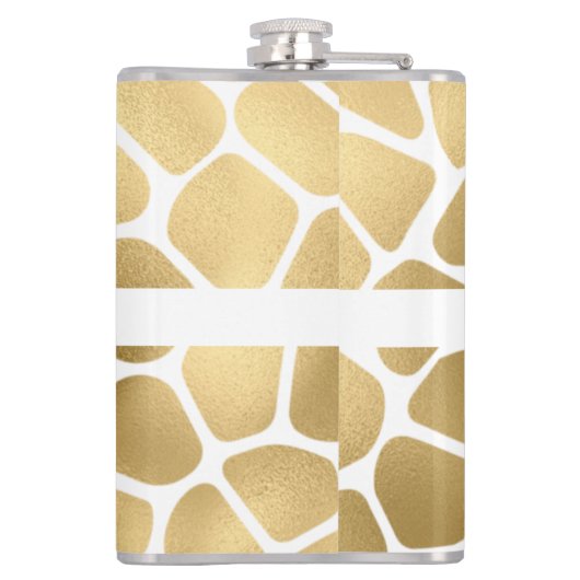 50 en Fabulous Gold Giraffe Heupfles (Achterkant)