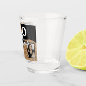 50 en Fabulous Gold Glitter 2 Foto 50e verjaardag Shot Glas (Rechts)