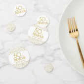 50 en Fabulous Gold Glitter 50th Birthday Party Confetti (Groep)