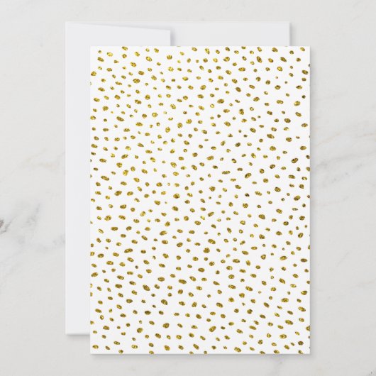 50 en Fabulous Gold Glitter Photo 50th Birthday Kaart (Achterkant)